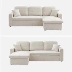 Canapé Convertible 3 Places Bouclettes Blanches -ME Soldes iccsofaboucl a7c7337c20ba41b935b642a649b2a831