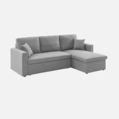 Canapé D'angle Convertible 3 Places Couleur : Gris Clair 18 Canapé D'angle Convertible 3 Places Couleur : Gris Clair -ME Soldes iccsofalg 99461bf91a4c58e6a36b6457645555df