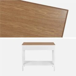 Console Avec 2 Tiroirs, Placage Bois De Frêne -ME Soldes icelconsole 465efb1d439f846de63ddeeaa343fc00