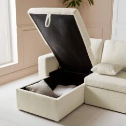 Canapé Panoramique Convertible 4 Places Tissu Bouclette -ME Soldes icpurbsofabcl b6fd47143a9f149c8d8e844079bf94b3