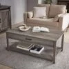 Table Basse Effet Bois, 1 Tiroir
