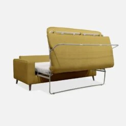 Canapé Lit Convertible 3 Places Avec Matelas 12cm - Fabriqué En France Couleur : Moutarde -ME Soldes igusbedsofacur 2618626efdae618d20d1d5328d79f12e