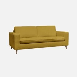 Canapé Lit Convertible 3 Places Avec Matelas 12cm - Fabriqué En France Couleur : Moutarde -ME Soldes igusbedsofacur 3de0c251f3dfae8428ac0701896eec3b