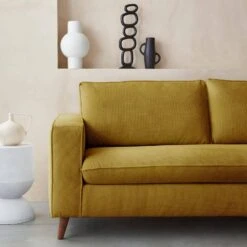 Canapé Lit Convertible 3 Places Avec Matelas 12cm - Fabriqué En France Couleur : Moutarde -ME Soldes igusbedsofacur 562b973f9d6cc4acdecf3fadbbc8aef5