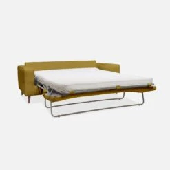 Canapé Lit Convertible 3 Places Avec Matelas 12cm - Fabriqué En France Couleur : Moutarde -ME Soldes igusbedsofacur 5aa17ac20101ee301ce731b8a38da8b4