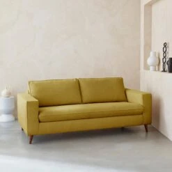 Canapé Lit Convertible 3 Places Avec Matelas 12cm - Fabriqué En France Couleur : Moutarde -ME Soldes igusbedsofacur 6dfe67b3b79990f7f6c62084feb71918