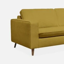 Canapé Lit Convertible 3 Places Avec Matelas 12cm - Fabriqué En France Couleur : Moutarde -ME Soldes igusbedsofacur 8b71da413e98c1586c40d6e20d0d1966