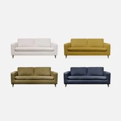 Canapé Lit Convertible 3 Places Avec Matelas 12cm - Fabriqué En France Couleur : Moutarde -ME Soldes igusbedsofacur f86b816e10597ed042bfed8bfed94bdf