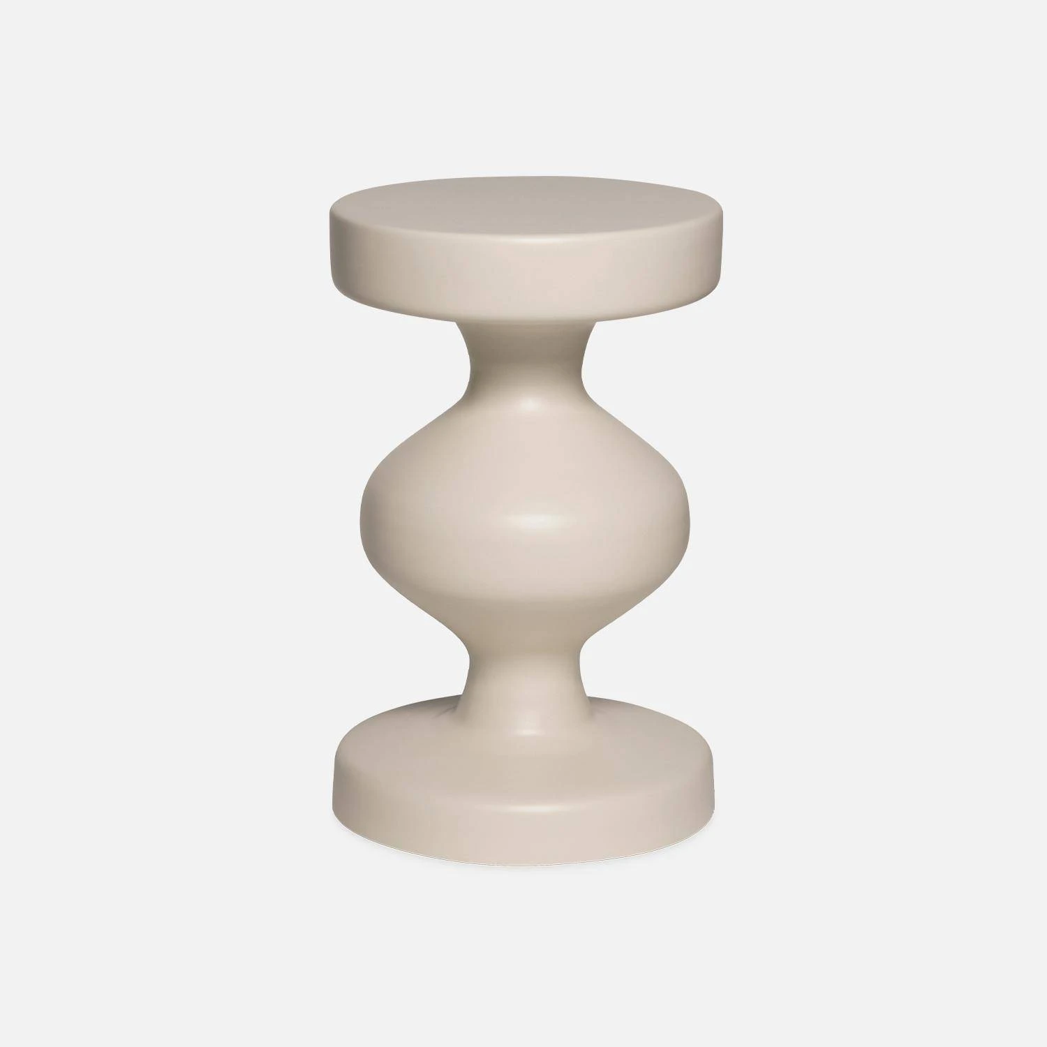 Table D'appoint, Bout De Canapé, Table De Chevet En Métal, Ø29,5 X H 47cm Couleur : Crème 5 Table D'appoint, Bout De Canapé, Table De Chevet En Métal, Ø29,5 X H 47cm Couleur : Crème – Image 3