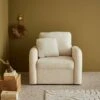 Fauteuil Tissu Bouclette Blanche, Lignes Arrondies -ME Soldes imlsofa1boucl 98d3d55fa2f0509183c68b7b76852979