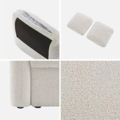 Canapé 2 Places Bouclettes Blanches, Lignes Arrondies 14 Canapé 2 Places Bouclettes Blanches, Lignes Arrondies -ME Soldes imlsofa2boucl 77d26f59e16eb9a57e80aaa43450ec65