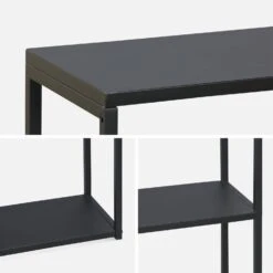 Etagère Bibliothèque Industrielle Basse Métal Noir 3 Niveaux 13 Etagère Bibliothèque Industrielle Basse Métal Noir 3 Niveaux -ME Soldes indubkc120bk d918be72b9c67b5833fd15702390353d