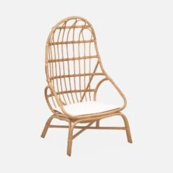 Fauteuil œuf En Rotin Avec Coussin -ME Soldes ipadcobchrnat 9c2bddebd5ac73b214d9e2c364263cbf