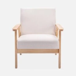 Fauteuil Scandinave Bois Et Tissu Couleur : Crème -ME Soldes iskacls1bg 07ac1c120d7ef1c38009482cbe321a5e