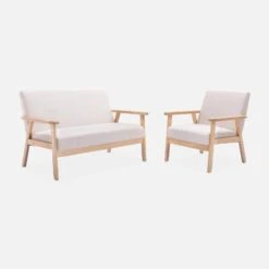 Fauteuil Scandinave Bois Et Tissu Couleur : Crème -ME Soldes iskacls1bg 4d26cdad6bce01281500344fcb4e8b55