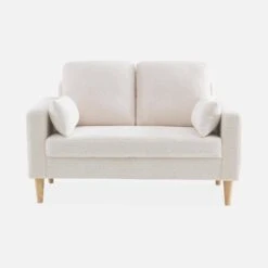 Canapé 2 Places Tissu Bouclette, Pieds Bois 11 Canapé 2 Places Tissu Bouclette, Pieds Bois -ME Soldes isof2boucl 47f805332c36ea90f4da46405ad14ec9