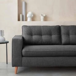 Canapé Lit Convertible 3 Places Avec Matelas 12cm - Fabriqué En France Couleur : Anthracite -ME Soldes itlsbedsofaat e1a6fa154f5f44c4a04815abdc7d0ac5