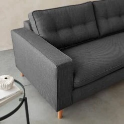 Canapé Lit Convertible 3 Places Avec Matelas 12cm - Fabriqué En France Couleur : Anthracite -ME Soldes itlsbedsofaat f92a0d4af5271a9834bed89181034dfd