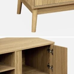 Meuble TV Effet Bois 2 Portes 120 Cm -ME Soldes iwdtvstand 5a3e6994cd62109619eb93cc44658605