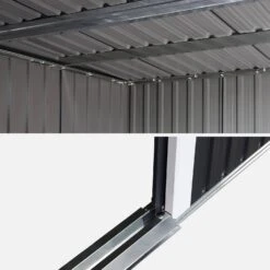 Abri De Jardin En Métal 4,85m2 Avec Puits De Lumière -ME Soldes mssl472at 82b14124d748d4a9204ef97c6f30171d