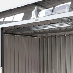 Abri De Jardin En Métal 4,85m2 Avec Puits De Lumière -ME Soldes mssl472at 9ebe2da92904023c27c89db897946b5e