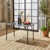 Table De Jardin Métal 4 Places Couleur : Anthracite -ME Soldes mt120x70at 338669cd64e548a38db004f7cb455046