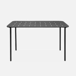 Table De Jardin Métal 4 Places Couleur : Anthracite -ME Soldes mt120x70at e38829d2184d6b27999bdfa75a9c916f