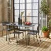 Table De Jardin Métal, 4 Chaises Couleur : Anthracite 2 Table De Jardin Métal, 4 Chaises Couleur : Anthracite -ME Soldes mt120x70r4at 587f35ab0b9d7d054f9c0ca6bf83193f