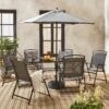 Table De Jardin Acier, 6 Fauteuils Et 1 Parasol -ME Soldes mt140r6umbat 5b6f13107538d364f06cfe47135d61eb