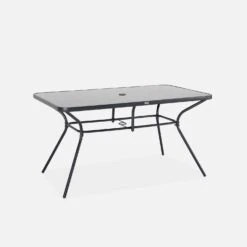 Table De Jardin Acier, 6 Fauteuils Et 1 Parasol -ME Soldes mt140r6umbat 8a2da3218ab02c9bf71e849ade0a7061