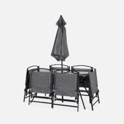 Table De Jardin Acier, 6 Fauteuils Et 1 Parasol -ME Soldes mt140r6umbat eb4bf0aec674705ec172d03dcd6d5ec1