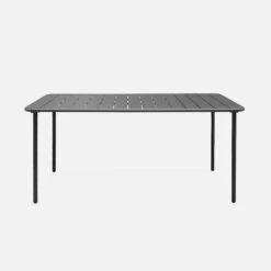 Table De Jardin Métal 6-8 Places Couleur : Anthracite -ME Soldes mt160x90at 1c6a3cb0ce92ecf9ecca0c7d7e5363bd