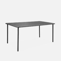 Table De Jardin Métal 6-8 Places Couleur : Anthracite -ME Soldes mt160x90at a6038f4a232f80c1d0ca09a58054c290