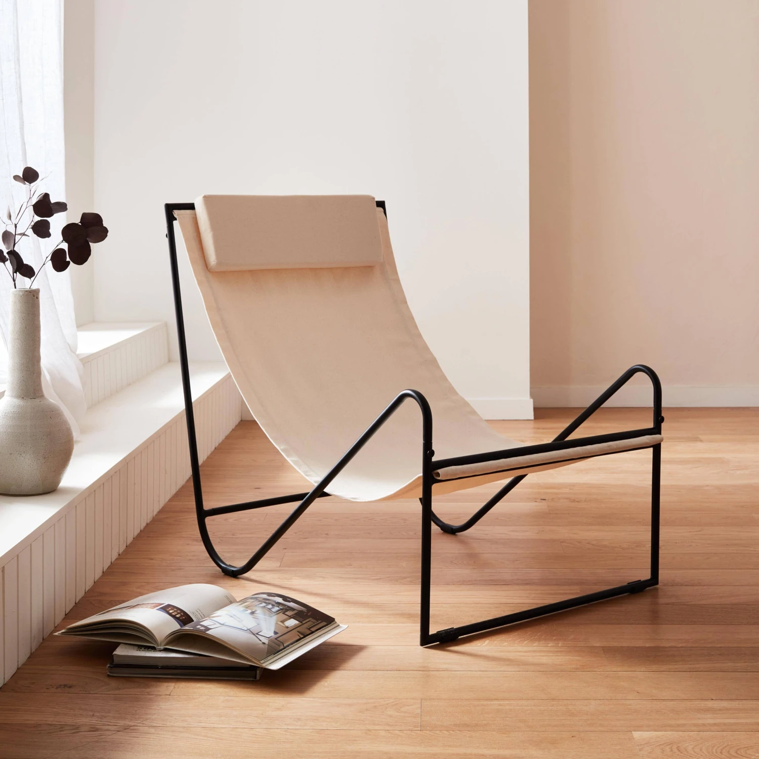 Fauteuil Relax En Toile, Structure Métal 5 Fauteuil Relax En Toile, Structure Métal – Image 3