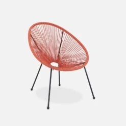Fauteuil Oeuf En Corde (lot De 2) Couleur : Terracotta -ME Soldes pex2ter be7657e1cbda36192185ad7ddab19629
