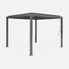 Pergola Bioclimatique, Aluminium Et Acier, 3x3 M, Lames Orientables -ME Soldes pgbcslc3x3at f22a43731b8662ec321729749263eccd