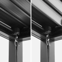 Pergola Bioclimatique, Aluminium Et Acier, 3x4m, Lames Orientables -ME Soldes pgbcslc3x4at d284efd648e9e65f3f80743cbbcecee6