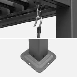 Pergola Bioclimatique, Aluminium Et Acier, 3x4m, Lames Orientables -ME Soldes pgbcslc3x4at f0b53b42988ba490a26369af86efe284