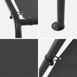 Tonnelle 3x4m Avec Toiture Couleur : Anthracite -ME Soldes pgcp3x4at 07d999e0442cb43d7030ae7f1f2fc7be