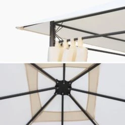 Toile De Toit Pour Pergola 3x3m Couleur : Ecru