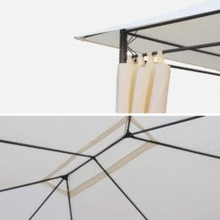 Toile De Toit Pour Pergola 3x4m Divio Couleur : Ecru -ME Soldes pgroof3x4nat 3f5b91d1791833cde145299843d1566e