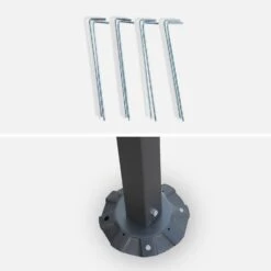 Pergola Acier 3x2,5 M Couleur : Taupe 9 Pergola Acier 3x2,5 M Couleur : Taupe -ME Soldes pgskdwallbn 9c2c2bb144553e2c3208c7e202074e1e