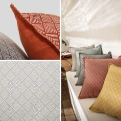 Lot De 2 Coussins De Décoration - 38x38cm - Carré Couleur : Gris Taupe -ME Soldes pil38x38bnx2 50bd00f0cf6622e583d26235694009f6