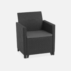 Salon De Jardin Imitation Rotin 4 Places -ME Soldes plk2518bkgy 8e4c0df11da5ba6494d61dce0afc899f