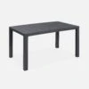 Table De Jardin Résine De Synthèse 4 à 6 Places -ME Soldes plktbl150bk 5e46cbd2c9bfca057787a7cc7417ffe2