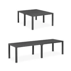 Table De Jardin Modulable Résine De Synthèse 4 à 10 Places -ME Soldes plktbl150bkx2 f2496ac0b3cba8c4c5d94c82fab32e82