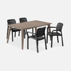 Table De Jardin Résine De Synthèse 4 à 6 Places Couleur : Cappuccino -ME Soldes plktbl160cp 9914c3ae24ec3ab76dca6bdf8b1b56bc