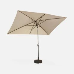 Parasol Rectangulaire 2x3m Couleur : Sable -ME Soldes pu2x3sand b9d3793f69f47d937f6fff2094a76c6c