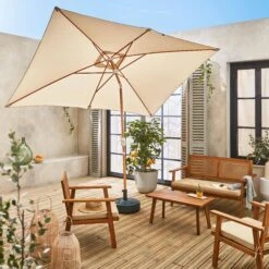 Parasol Rectangulaire 2x3m, Mât Effet Bois Couleur : Sable 10 Parasol Rectangulaire 2x3m, Mât Effet Bois Couleur : Sable -ME Soldes pu2x3wdsand dbf5a3fdcf3dd3a7e1f6cc69272c3968