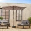 Parasol Rond 3m Couleur : Taupe -ME Soldes pu300bn 23b6699b1625e71c90c078eb473c3e70